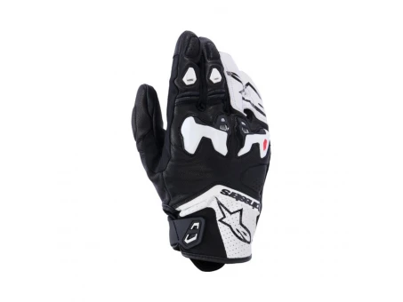 Manusi de piele sport ALPINESTARS SP-R TECH - Negru/Alb | 3500426/12