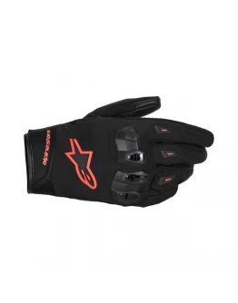 Manusi de piele impermeabile ALPINESTARS SP-X Z DRYSTAR - Negru/Rosu fluo