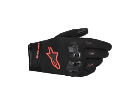 Manusi de piele impermeabile ALPINESTARS SP-X Z DRYSTAR - Negru/Rosu fluo | 3520126/1030