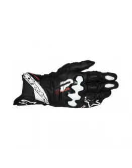 Mănuși din piele race ALPINESTARS GP Plus R V3 - Negru/Alb