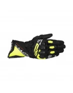 Mănuși din piele sport ALPINESTARS SP-3 - Negru/Alb/Galben Fluo | 3550925/158