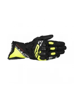 Mănuși din piele sport ALPINESTARS SP-3 - Negru/Alb/Galben Fluo