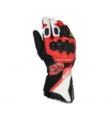 Manusi de piele sport ALPINESTARS SP-3 FQ20 MONSTER - Negru/Rosu fluo/Alb