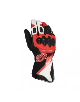 Manusi de piele sport ALPINESTARS SP-3 FQ20 MONSTER - Negru/Rosu fluo/Alb