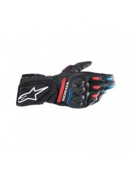 Manusi de piele sport/touring ALPINESTARS HONDA SP-8 V3 - Negru,Rosu,Albastru