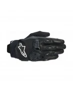 Mănuși moto de vară din piele ALPINESTARS SP X 7 - Negru/Alb | 3560625/12