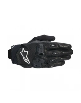 Mănuși moto de vară din piele ALPINESTARS SP X 7 - Negru/Alb	