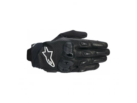 Mănuși moto de vară din piele ALPINESTARS SP X 7 - Negru/Alb | 3560625/12