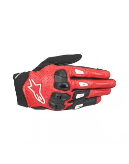 Mănuși moto de vară din piele ALPINESTARS SP X 7 - Rosu/Negru/Alb