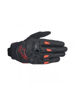 Mănuși moto de vară din piele ALPINESTARS SP X 7 - Negru/Rosu