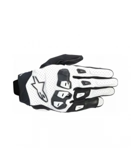 Mănuși moto de vară din piele ALPINESTARS SP X 7 - Alb/Negru