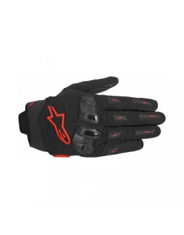 Mănuși moto vară din piele ALPINESTARS SP X 5 AIR - Negru/Rosu fluo