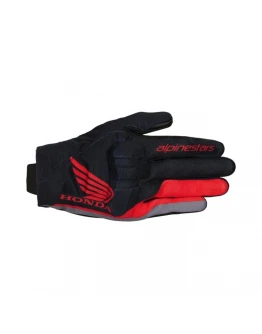 Mănuși moto de vară ALPINESTARS HONDA REEF V2 - Negru/Rosu/Gri