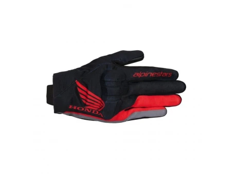 Mănuși moto de vară ALPINESTARS HONDA REEF V2 - Negru/Rosu/Gri | 3561225/1336