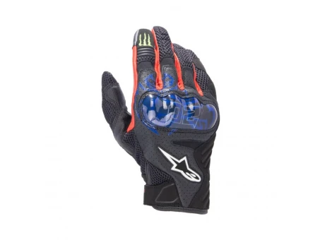 Manusi de piele vara ALPINESTARS SMX-1 AIR V2 FQ20 MONSTER - Negru/Albastru/Rosu | 3571523/1261
