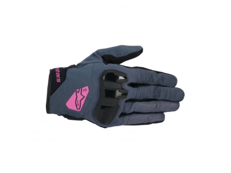 Mănuși moto femei vară ALPINESTARS STELLA CHROME V2 - Albastru/Mov | 3580425/9227