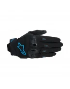 Manusi de piele dama ALPINESTARS SP X 3 - Negru/Albastru | 3580525/1497