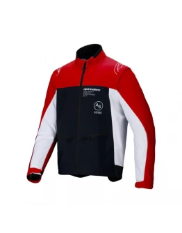 Geacă Cross-Enduro Softshell Alpinestars LITE-DURA - Negru/Rosu/Alb