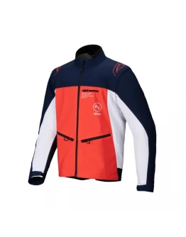Geacă Cross-Enduro Softshell Alpinestars LITE-DURA - Navy/Portocaliu