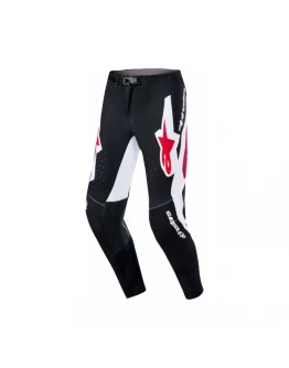 Pantaloni cross-enduro Alpinestars Supertech AFD Vista 2026 - Negru/Rosu/Alb