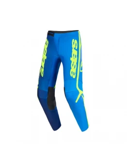 Pantaloni cross-enduro Alpinestars Fluid Apex 2026 - Albastru/Galben Fluo