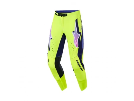 Pantaloni cross-enduro Alpinestars Supertech Vista 2026 - Galben/Mov/Negru | 3722026/596