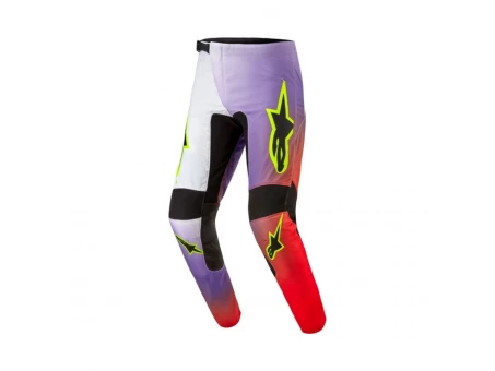Pantaloni cross-enduro Alpinestars Fluid Lucent - Alb/Rosu/Galben fluo | 3723724/2029
