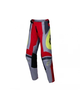 Pantaloni cross-enduro copii Alpinestars Racer Melt Youth - Rosu/Gri