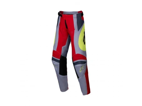 Pantaloni cross-enduro copii Alpinestars Racer Melt Youth - Rosu/Gri | 3740125/3046