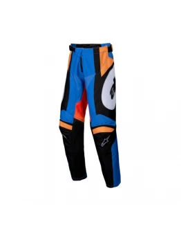 Pantaloni cross-enduro copii Alpinestars Racer Melt Youth - Portocaliu/Albastru