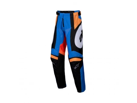 Pantaloni cross-enduro copii Alpinestars Racer Melt Youth - Portocaliu/Albastru | 3740125/469