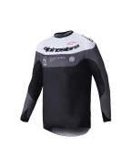Tricou Cross-Enduro Alpinestars PRO-DURA - Negru/Gri/Alb | 3760125/1417