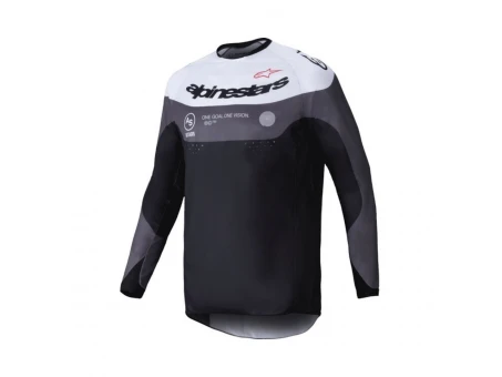 Tricou Cross-Enduro Alpinestars PRO-DURA - Negru/Gri/Alb | 3760125/1417