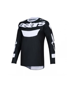 Tricou cross-enduro Alpinestars Racer Air Riway 2026 - Negru/Alb