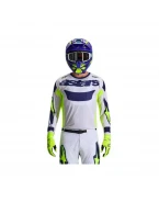 Tricou cross-enduro Alpinestars Racer Air Riway 2026 - Gri/Galben fluo/Albastru | 3760226/9570