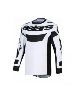 Tricou cross-enduro Alpinestars Racer Riway 2026 - Alb/Negru