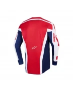 Tricou cross-enduro Alpinestars Racer Riway 2026 - Alb/Albastru/Rosu | 3760326/273