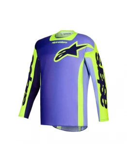 Tricou cross-enduro ALPINESTARS RACER PORTL 2026 - Mov/Galben fluo