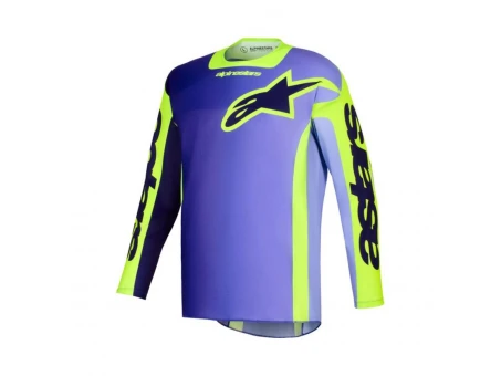 Tricou cross-enduro ALPINESTARS RACER PORTL 2026 - Mov/Galben fluo | 3760426/3175