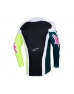 Tricou cross-enduro ALPINESTARS RACER PORTL 2026 - Verde/Alb/Negru | 3760426/621