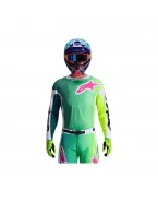 Tricou cross-enduro ALPINESTARS RACER PORTL 2026 - Verde/Alb/Negru | 3760426/621
