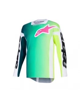 Tricou cross-enduro ALPINESTARS RACER PORTL 2026 - Verde/Alb/Negru