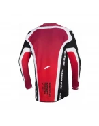 Tricou cross-enduro Alpinestars Supertech AFD Vista 2026 - Negru/Rosu/Alb | 3760626/132