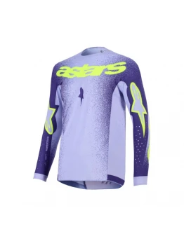 Tricou cross-enduro Alpinestars Supertech Scenz 2026 - Mov/Galben fluo	