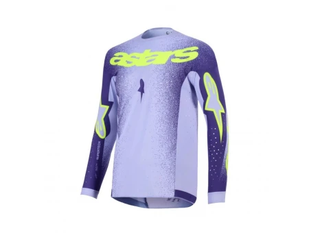 Tricou cross-enduro Alpinestars Supertech Scenz 2026 - Mov/Galben fluo | 3760726/3175