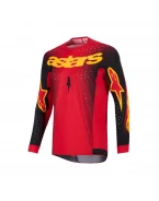 Tricou cross-enduro Alpinestars Supertech Scenz 2026 - Rosu/Negru/Galben | 3760726/319