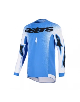 Tricou cross-enduro Alpinestars Supertech Scenz 2026 - Albastru/Alb