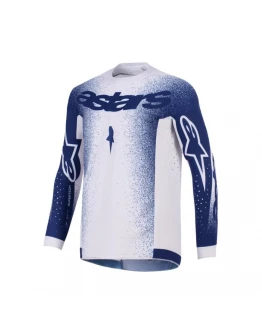 Tricou cross-enduro Alpinestars Supertech Scenz 2026 - Gri/Albastru