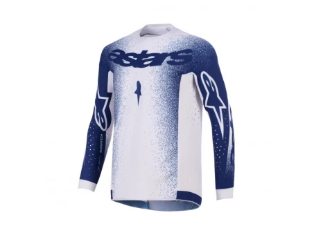 Tricou cross-enduro Alpinestars Supertech Scenz 2026 - Gri/Albastru | 3760726/9177