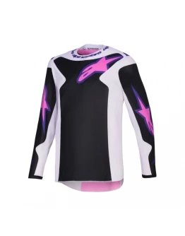 Tricou cross-enduro Alpinestars Fluid Grid 2026 - Negru/Gri/Mov